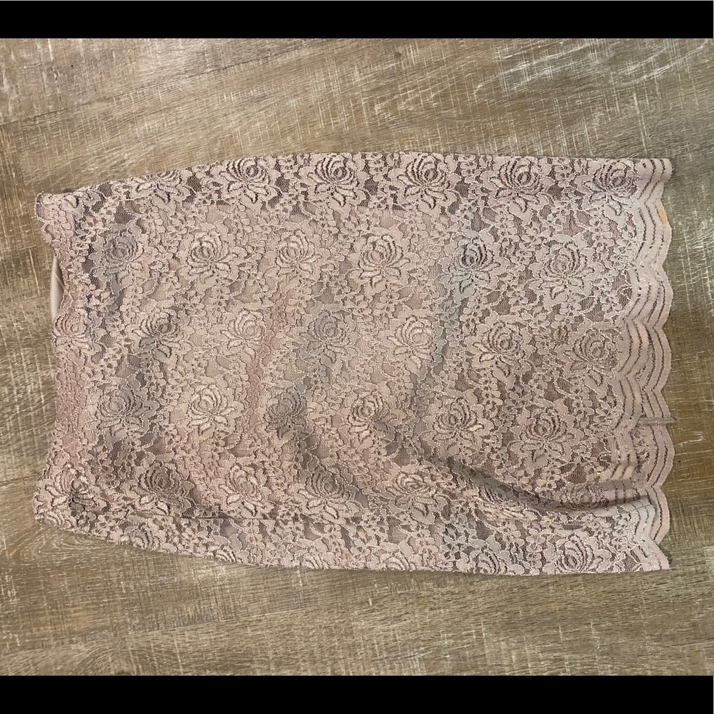 Forever 21 Lace Midi Tight Skirt